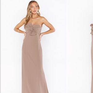 Show me your mumu Harper dress in dune- size small